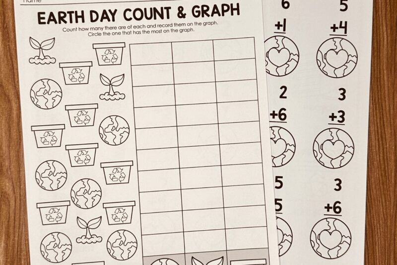 Earth Day Math Worksheets