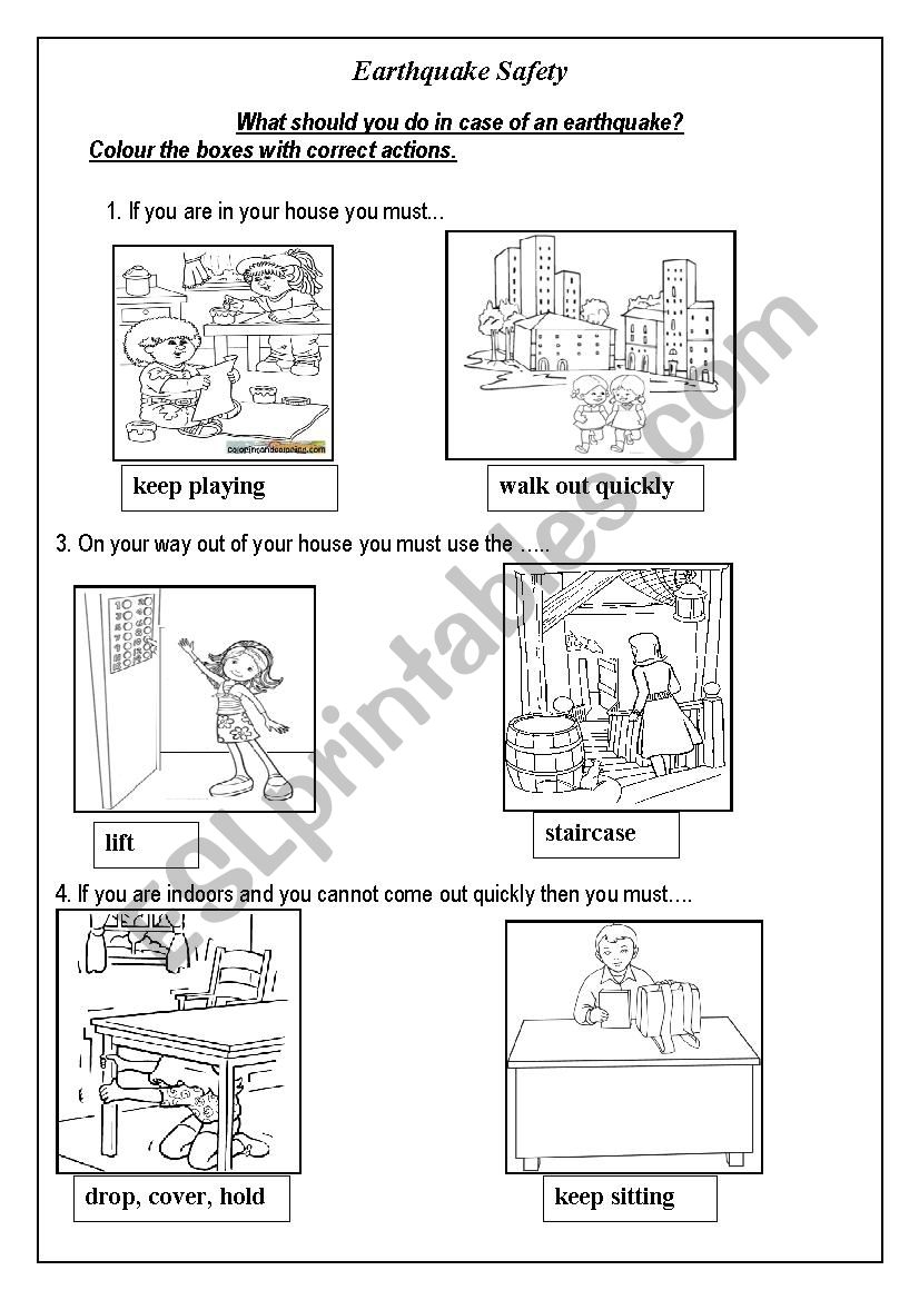 Earthquake ESL Worksheet By Geeta Sen Roy Earthquake ESL Worksheet By Geeta Sen Roy