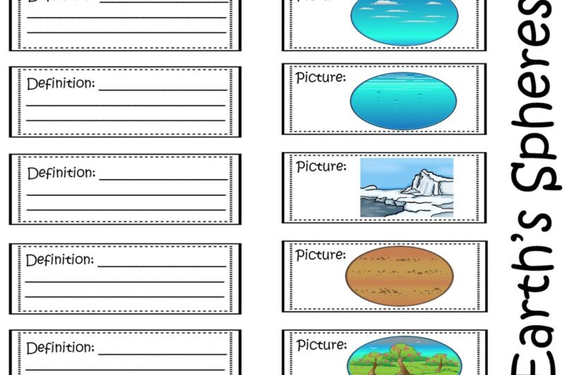 Earth Sphere Printables For Preschool