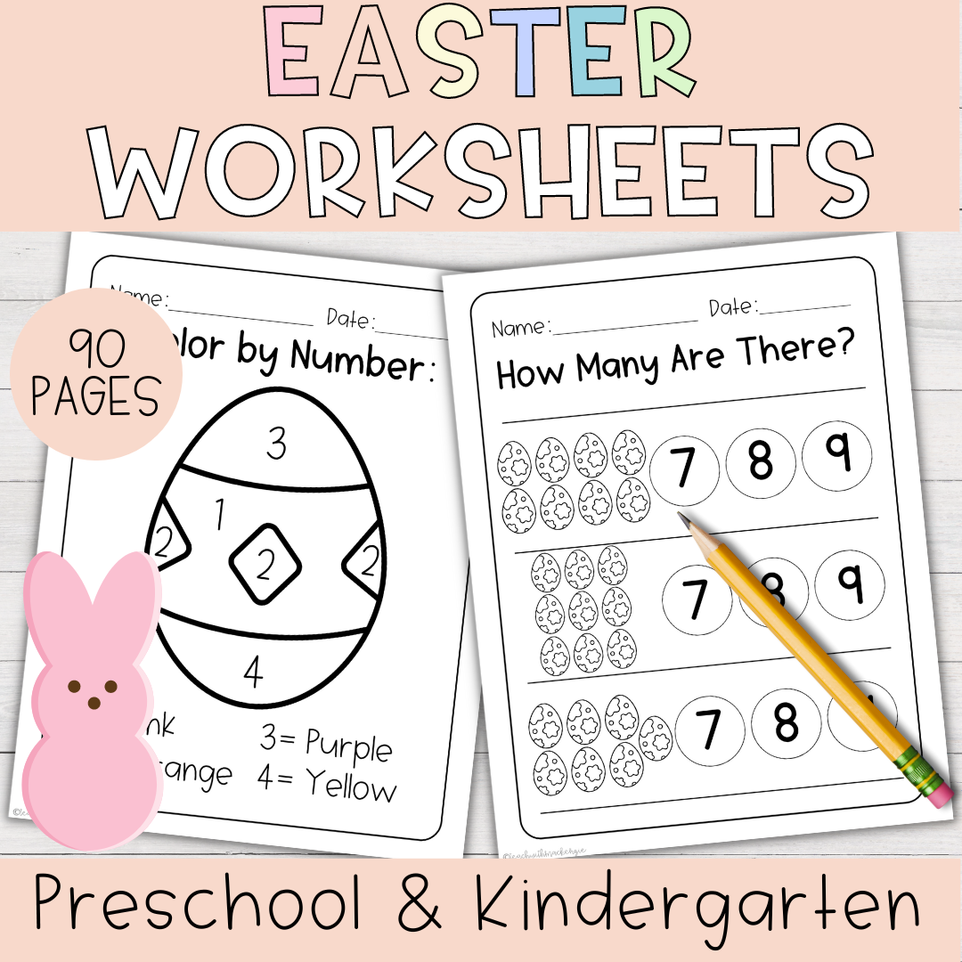 Easter No Prep Worksheets For Preschool And Kindergarten Made By Teachers Easter No Prep Worksheets For Preschool And Kindergarten Made By Teachers