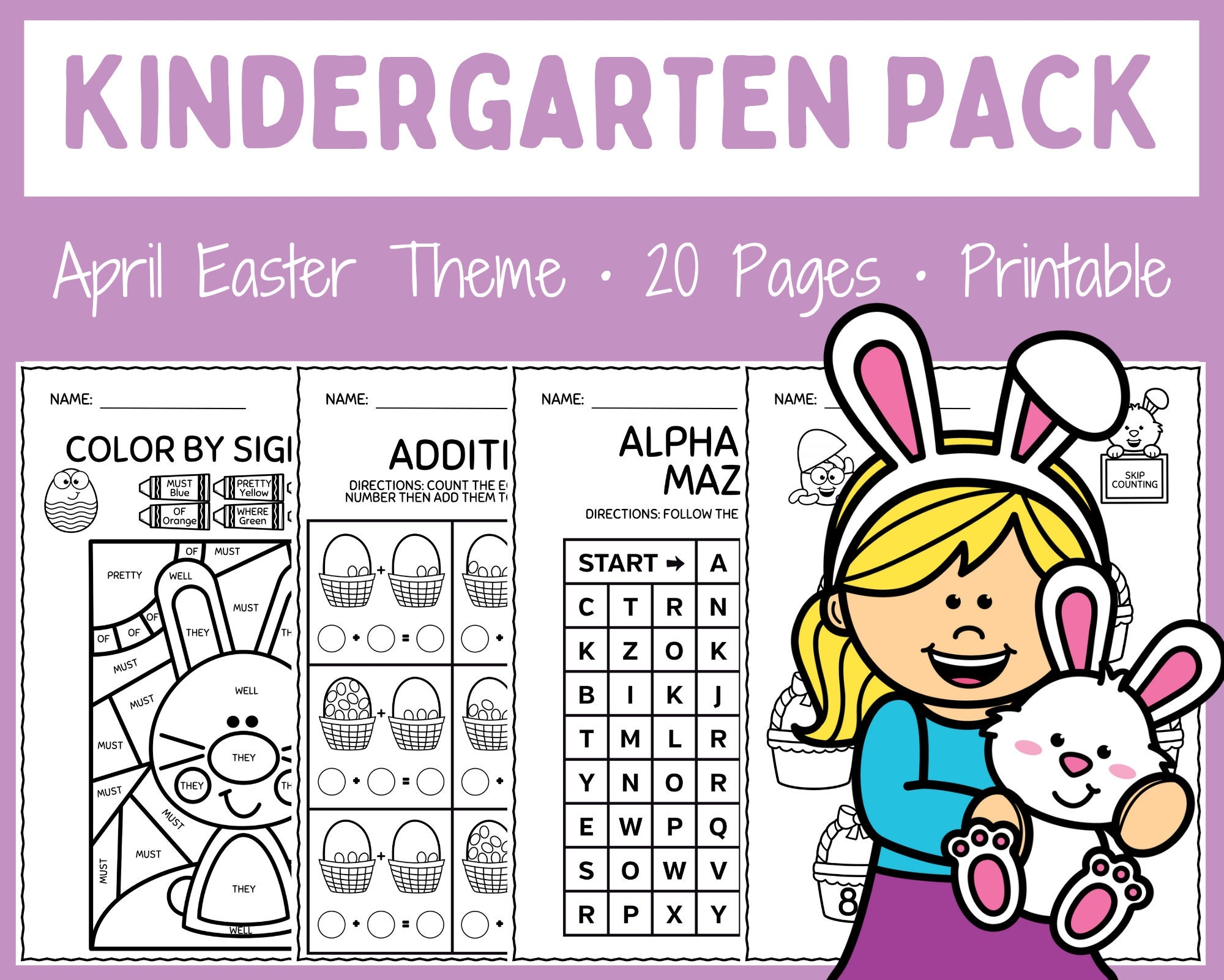 Free Kindergarten Worksheets Easter Free Kindergarten Worksheets Easter