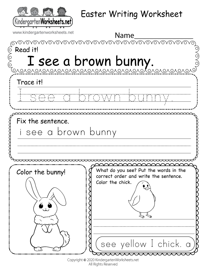 Easter Writing Worksheet Free Printable Digital U0026 PDF Easter Writing Worksheet Free Printable Digital U0026 PDF