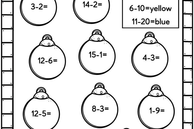 Christmas Math Worksheets Free Printable