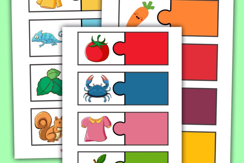 Simple Printable Puzzles For Preschoolers