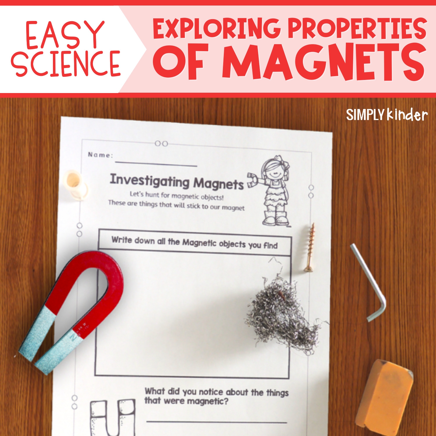 Easy Science For Kindergarten Exploring The Properties Of Magnets Easy Science For Kindergarten Exploring The Properties Of Magnets