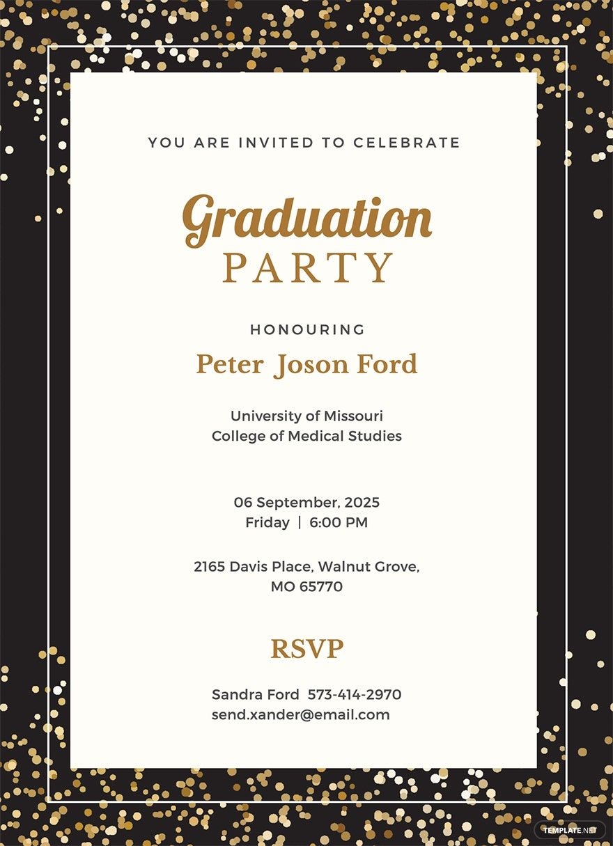 Editable Graduation Invitation Templates In Word To Download