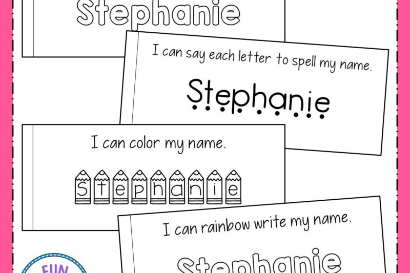 Free Printable Preschool Name Writing Book