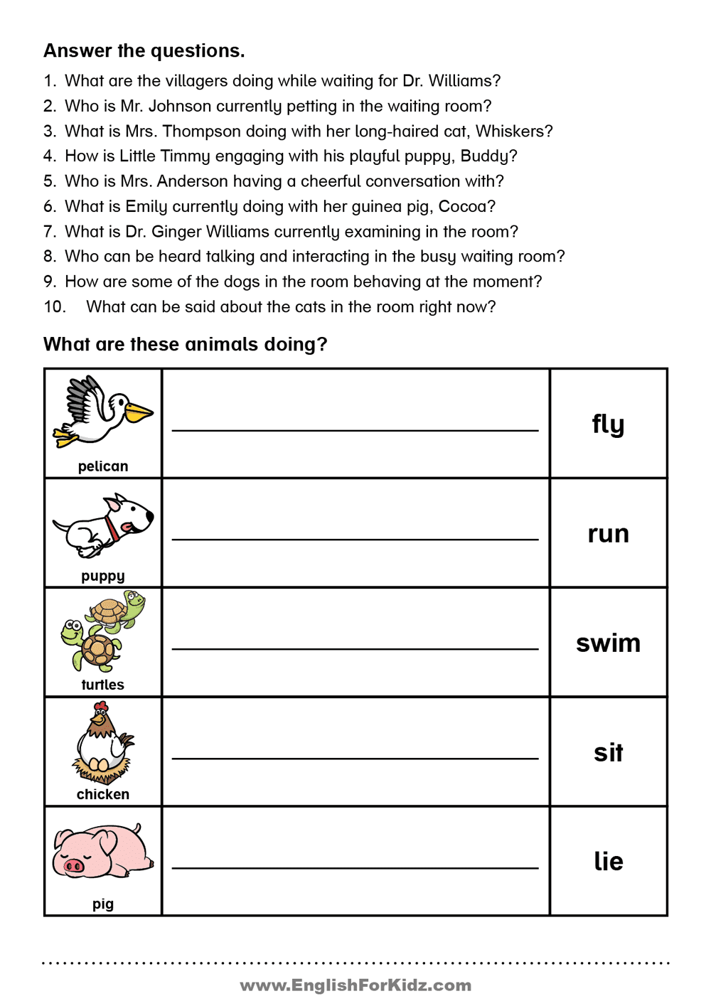 English For Kids Step By Step Present Continuous Tense Reading English For Kids Step By Step Present Continuous Tense Reading
