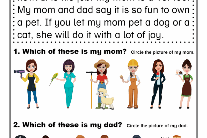 Reading Comprehension Esl Worksheets