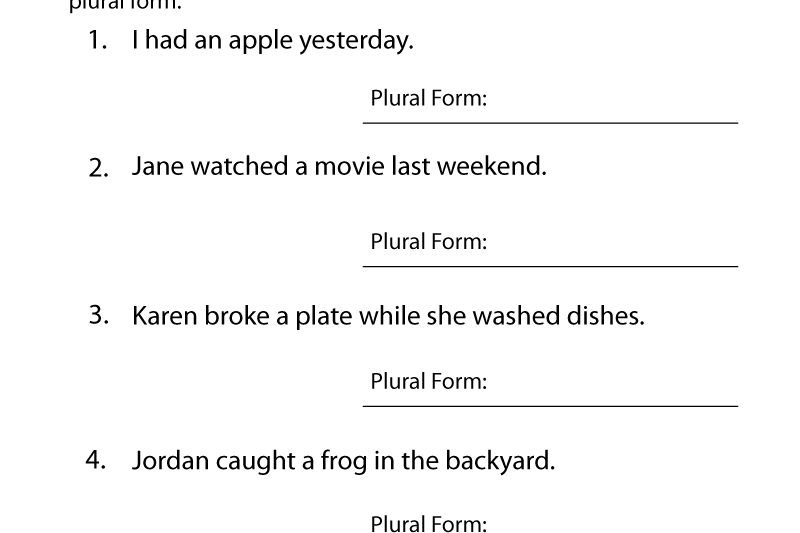 4th Grade Grammar Worksheets Free Printable