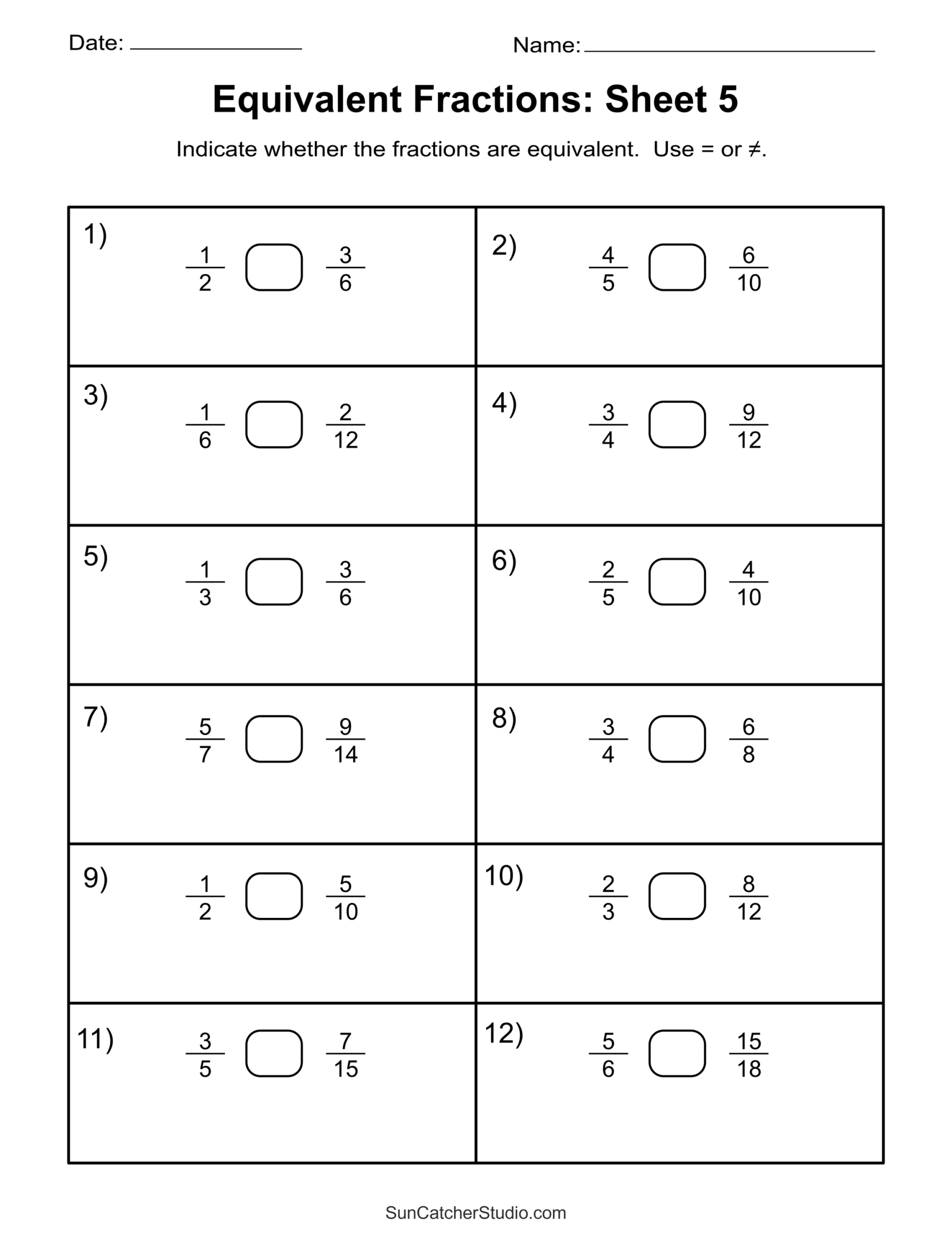 Equivalent Fractions Finding And Writing Equal Fractions Free Printables Monograms Design Tools Patterns U0026 DIY Projects Equivalent Fractions Finding And Writing Equal Fractions Free Printables Monograms Design Tools Patterns U0026 DIY Projects