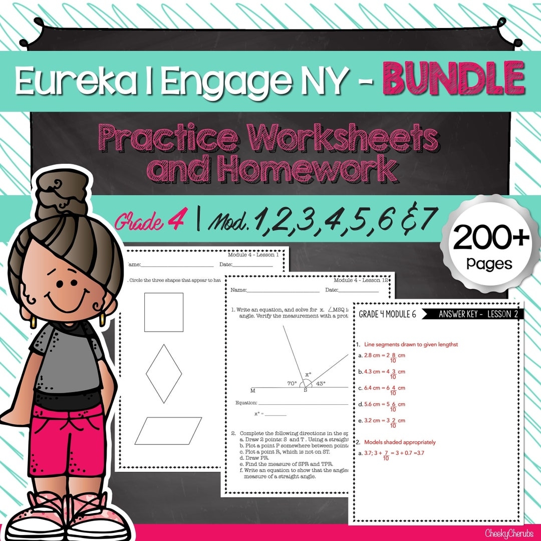 Eureka Math Engage NY Extra Worksheets For 4th Grade BUNDLE all Modules Etsy UK