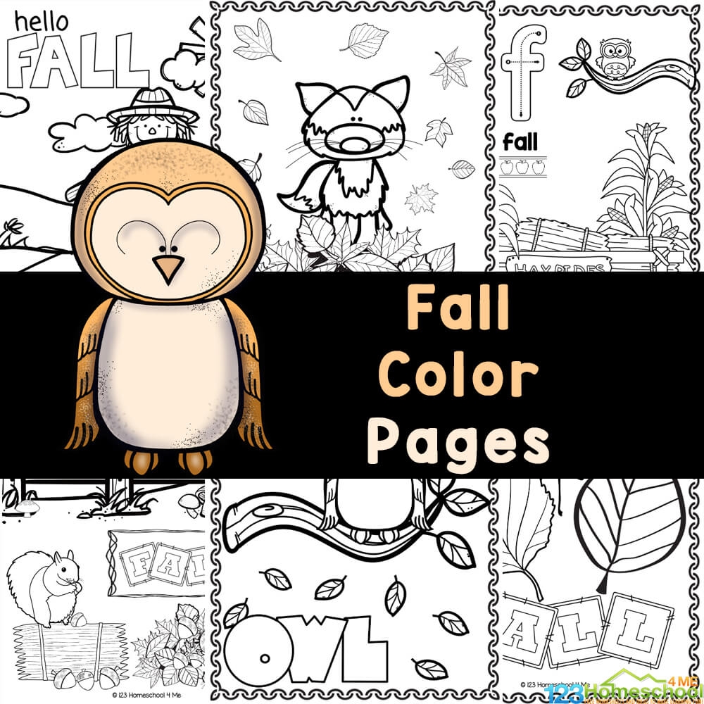 Fall Color Pages For Preschoolers Free Printable Autumn Coloring Sheets Fall Color Pages For Preschoolers Free Printable Autumn Coloring Sheets