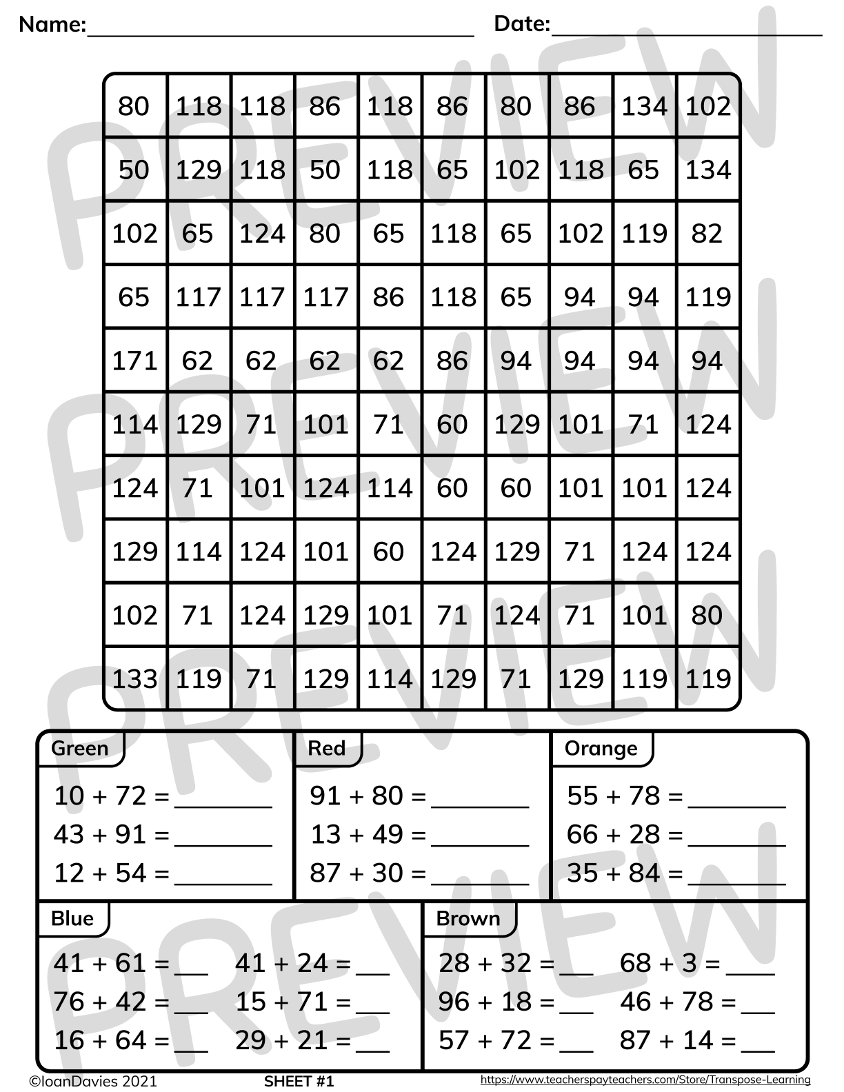 Fall Themed Double Digit Addition Mystery Pictures Math Review Fall Themed Double Digit Addition Mystery Pictures Math Review