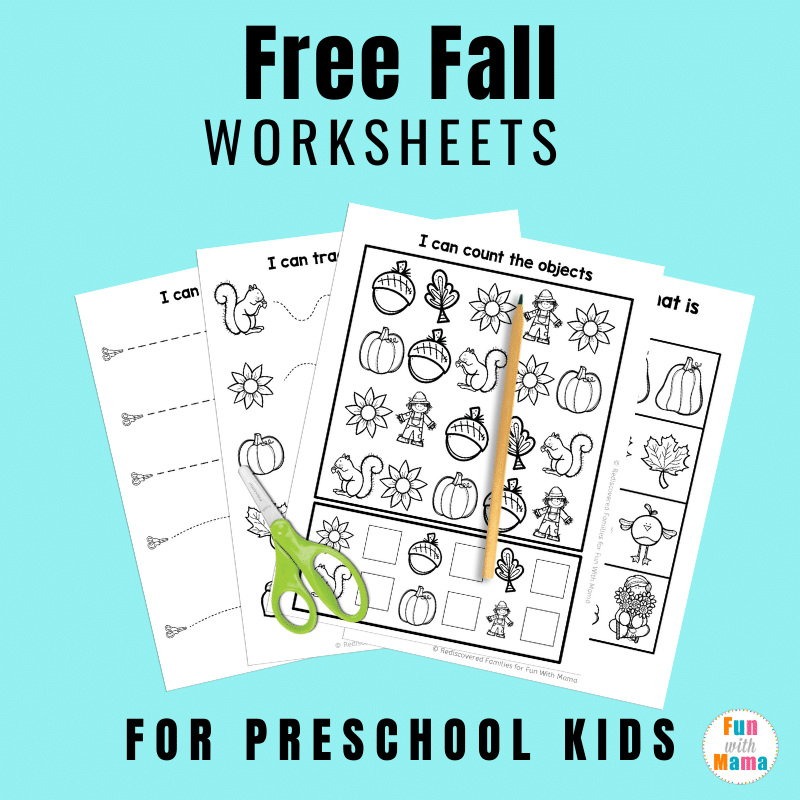Free Printable Fall Worksheets For Preschoolers