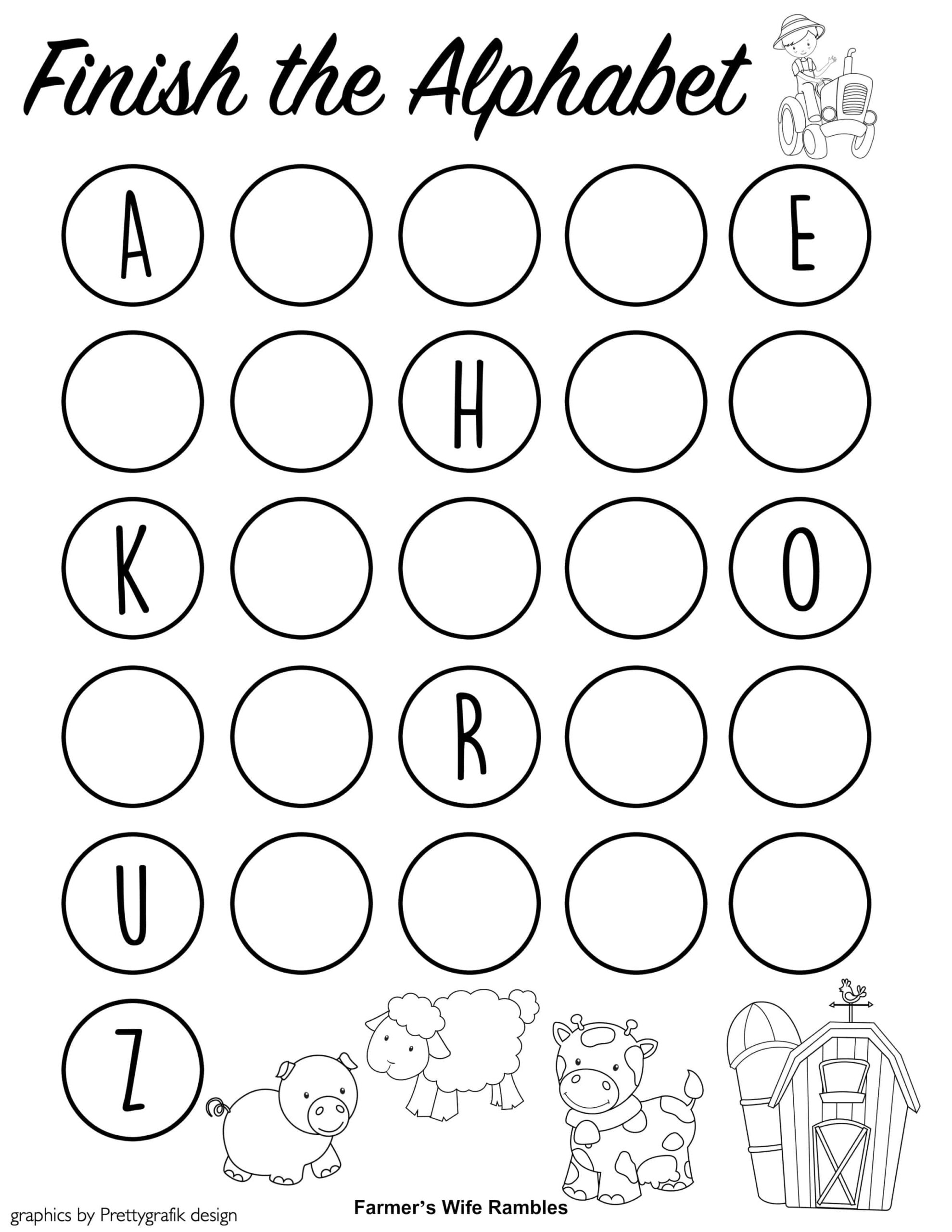 Complete The Alphabet Worksheets Complete The Alphabet Worksheets