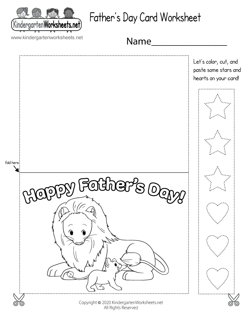 Father s Day Card Worksheet Free Printable Digital U0026 PDF