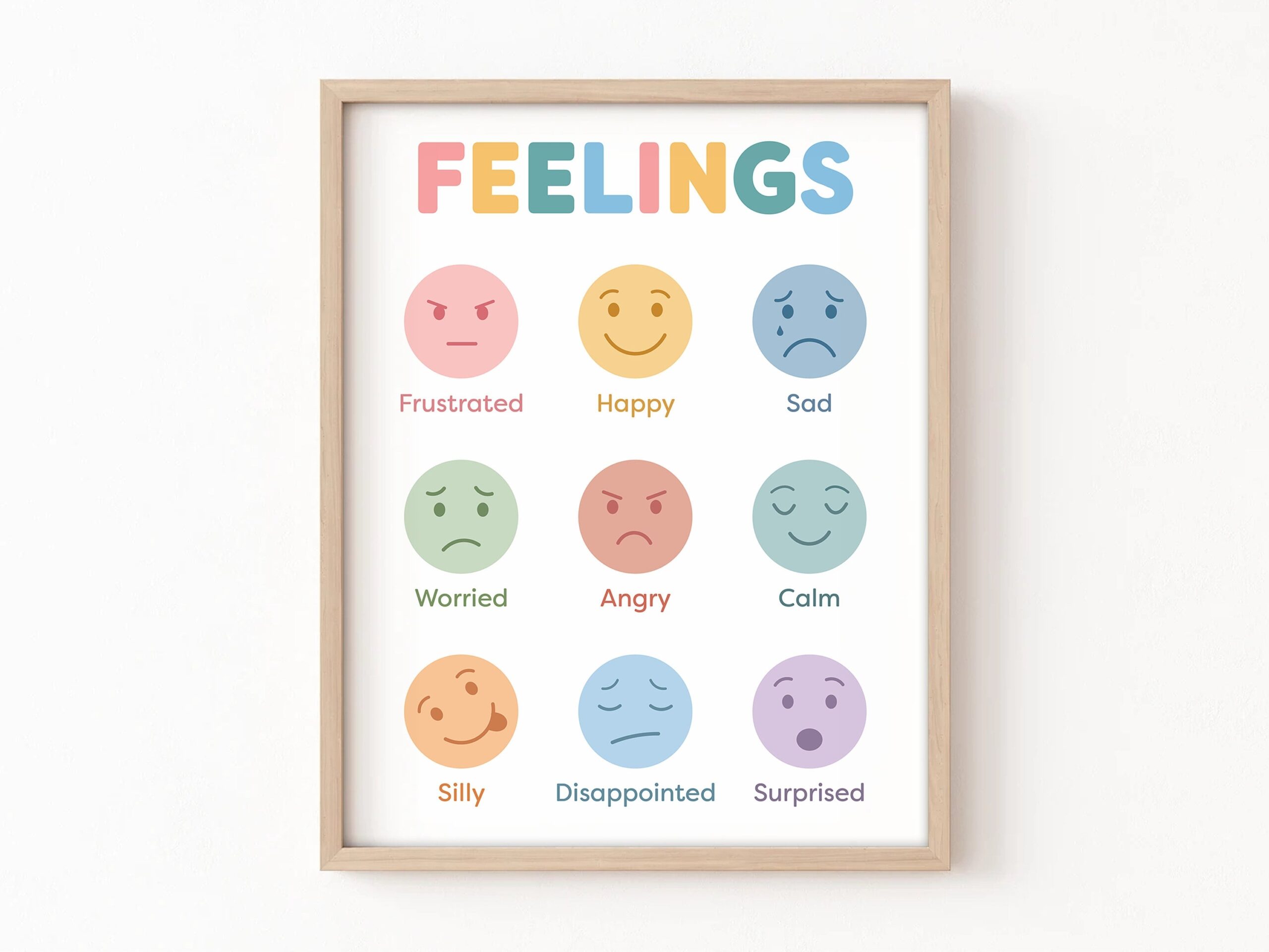 Feelings Chart For Toddlers Feelings Chart Printable Wall Art Calm Feelings Chart For Toddlers Feelings Chart Printable Wall Art Calm