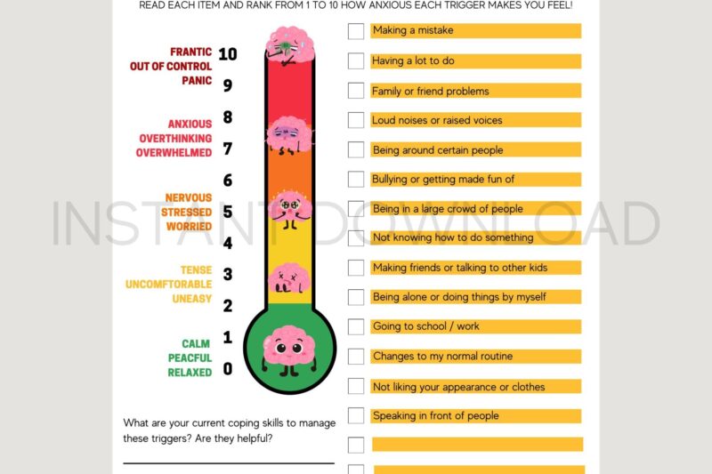 Thermometer Printable Preschool Kindergarten