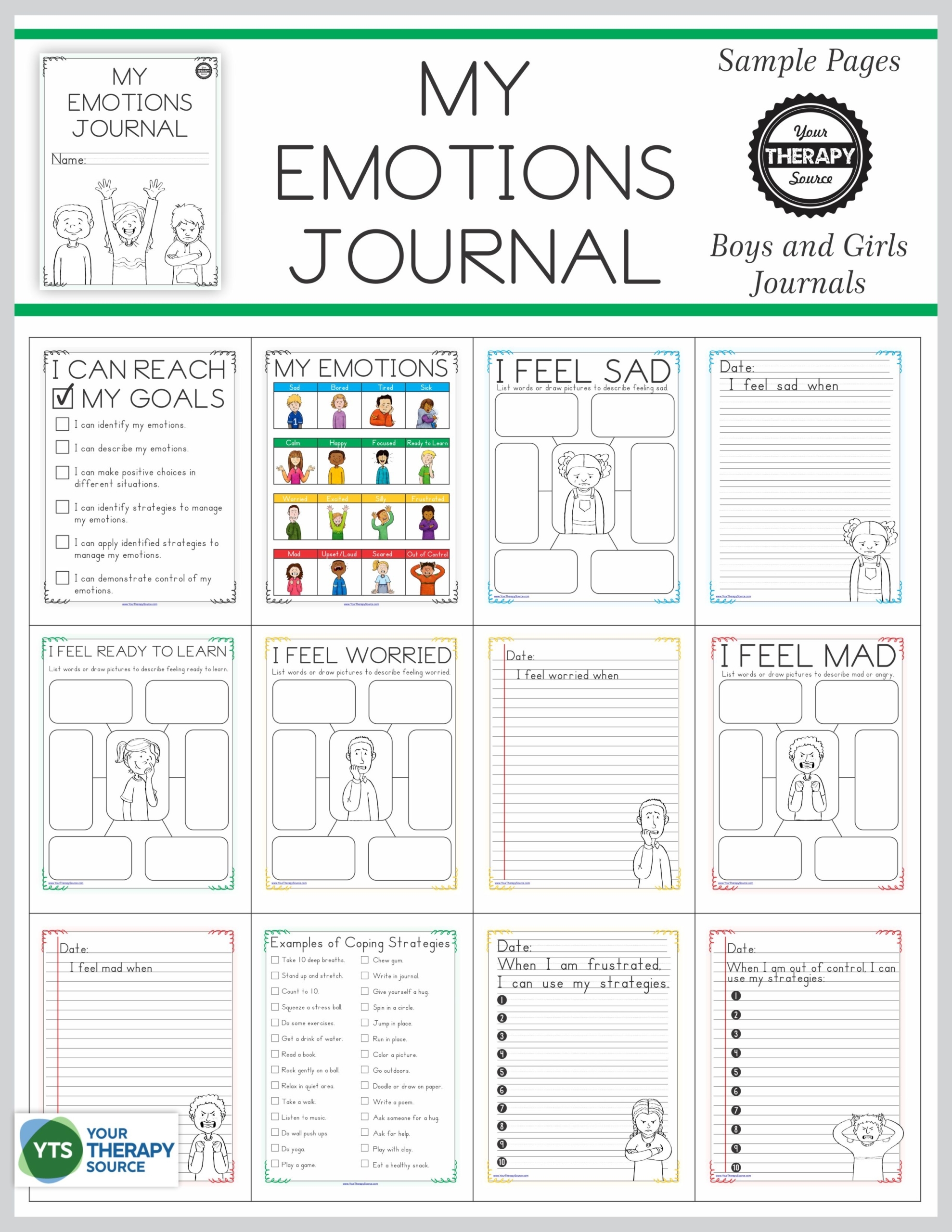 Free Printable Feelings Worksheets For Kids