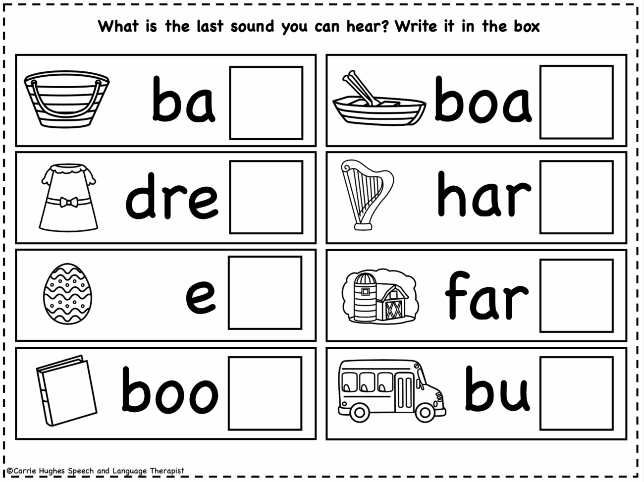 FINAL CONSONANT DELETION WORKSHEETS AND ACTIVITIES Carrie Hughes SLT
