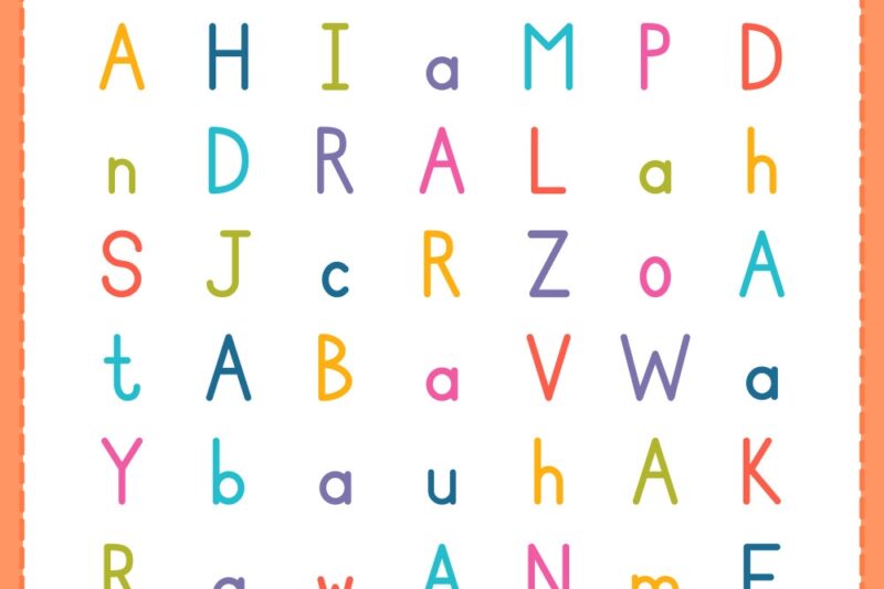 Circle The Alphabet Worksheets