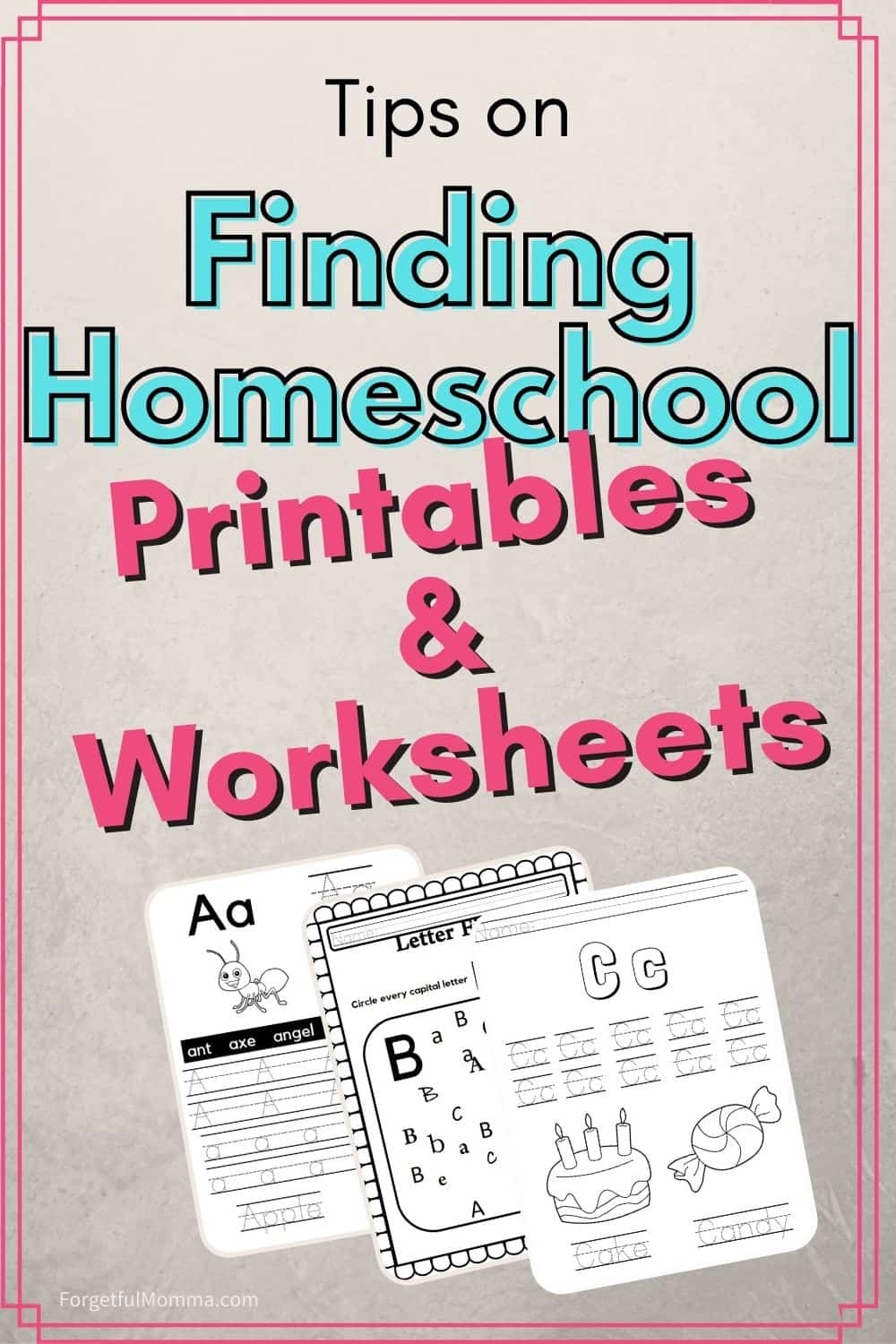 Finding Homeschool Printables Worksheets