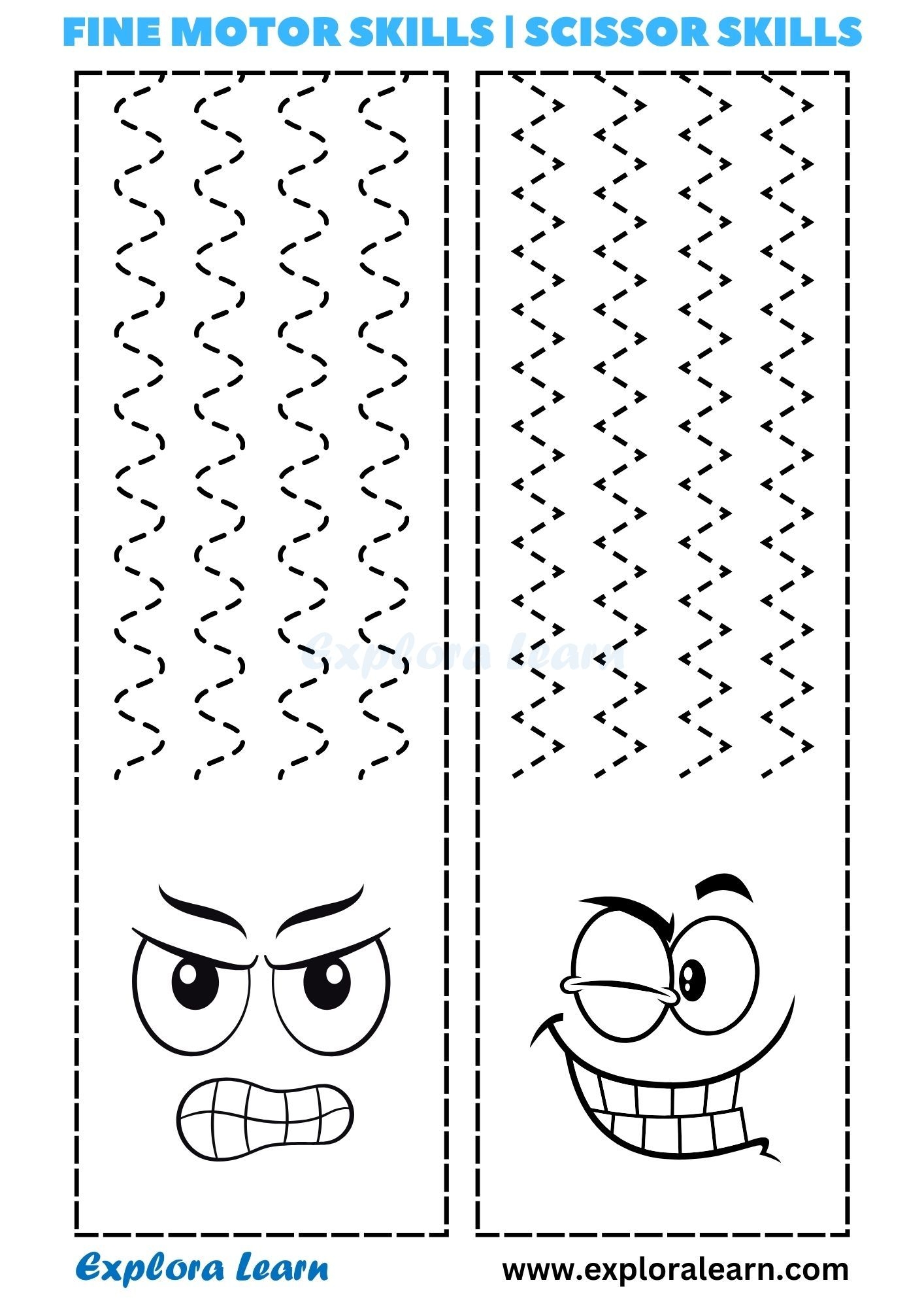 Fine Motor Skills Scissor Skills Worksheets For Kids Fine Motor Skills Scissor Skills Worksheets For Kids