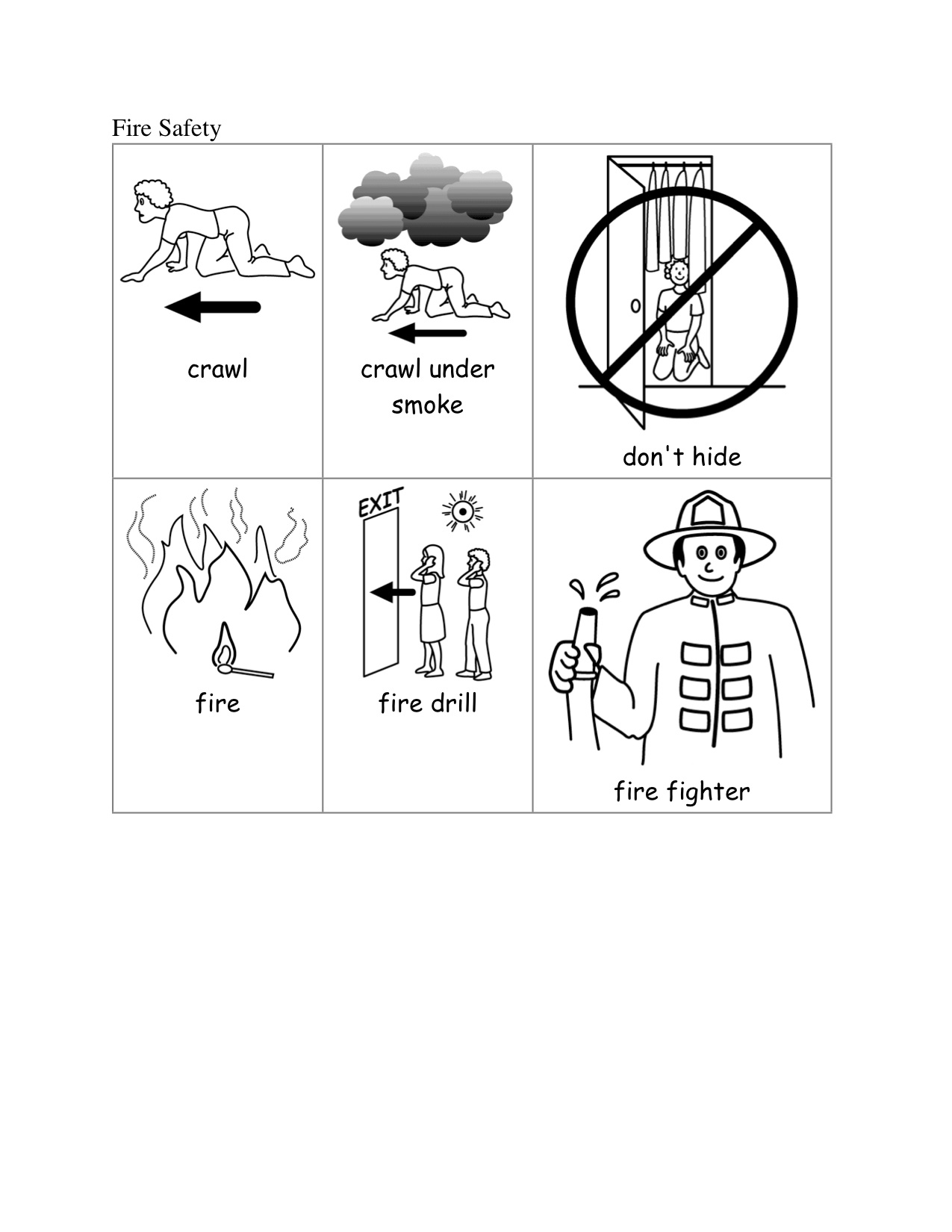Free Printable Fire Safety Worksheets Preschool