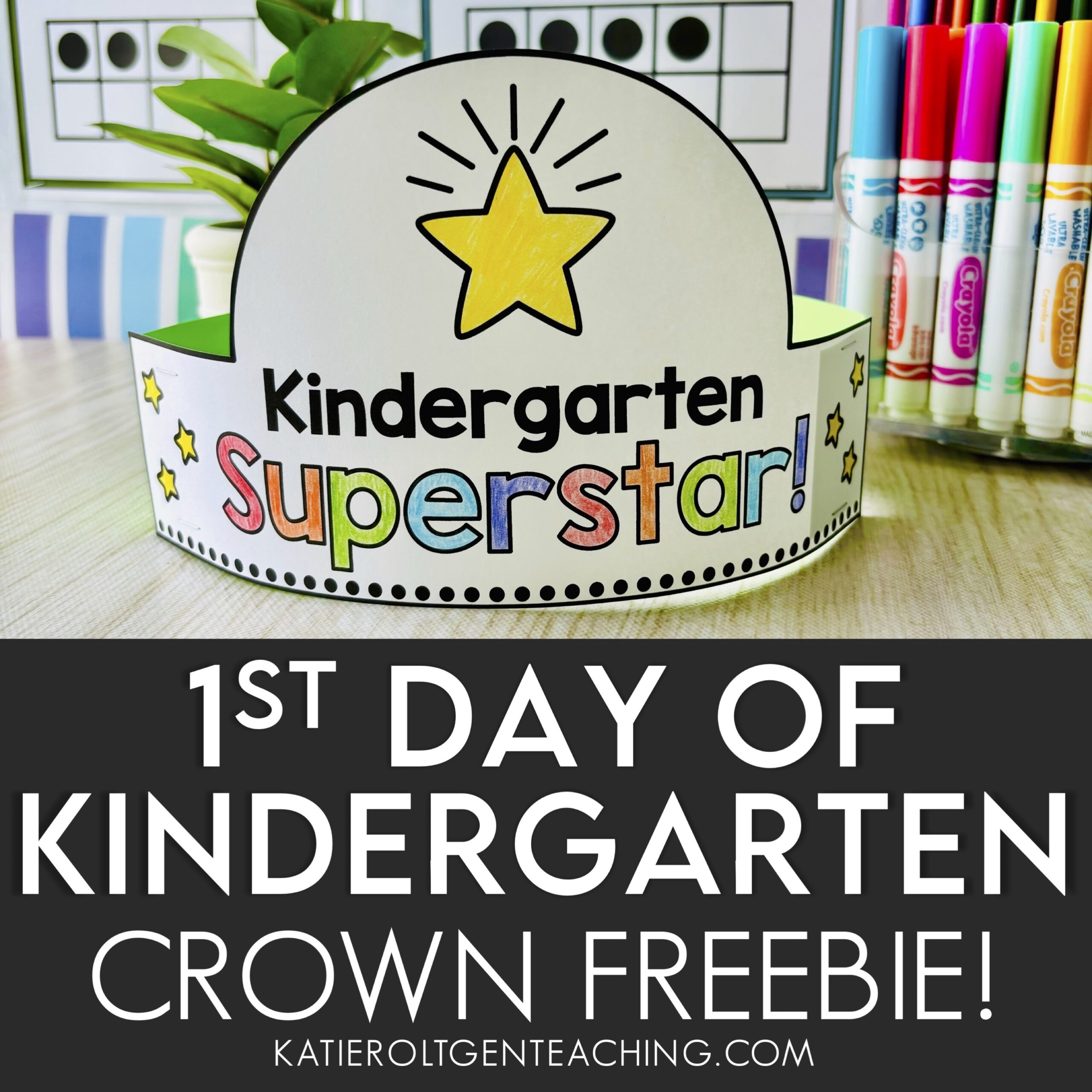 First Day Of Preschool Crown Printable First Day Of Preschool Crown Printable