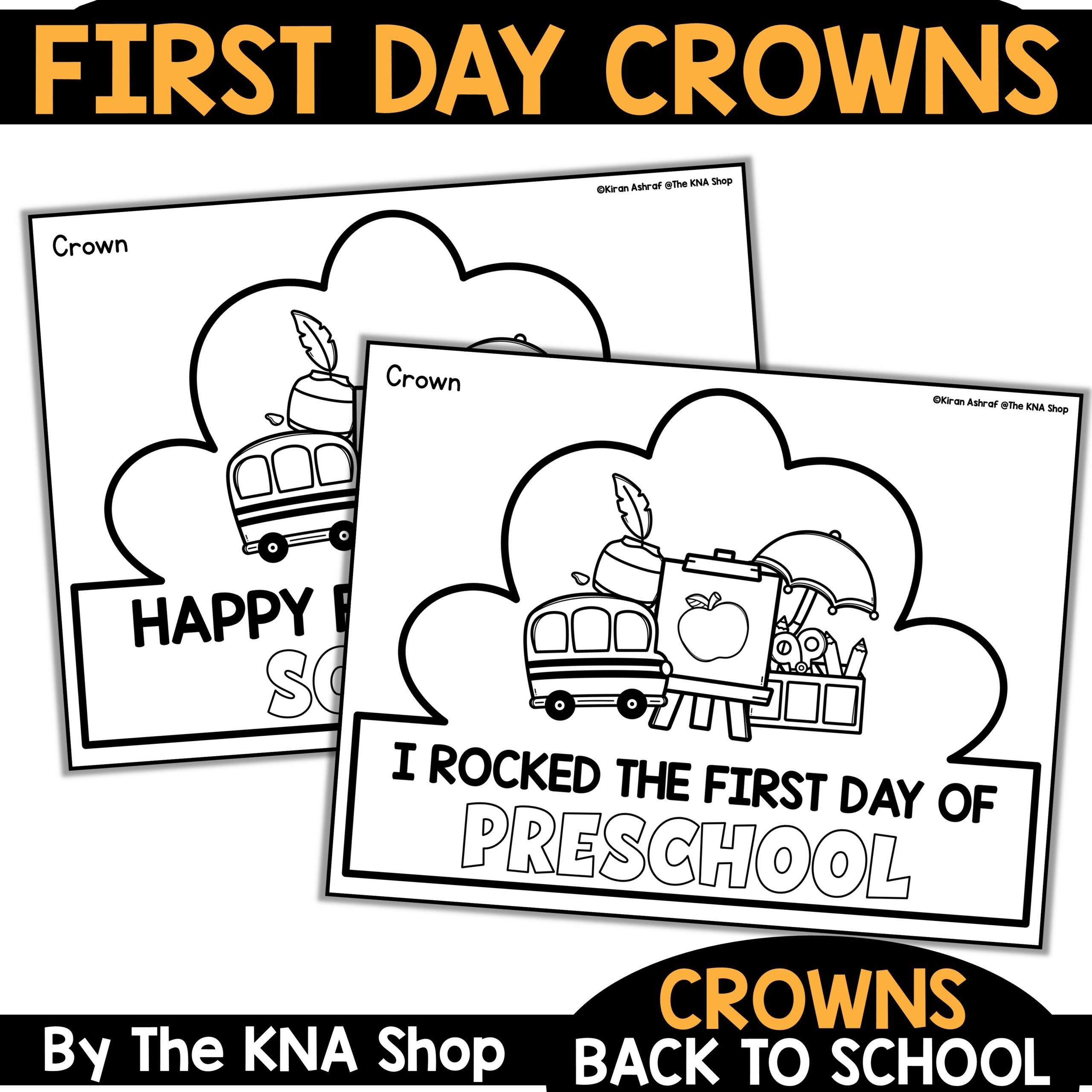 First Day Of School Activities Crowns First Day Of School Activities Crowns