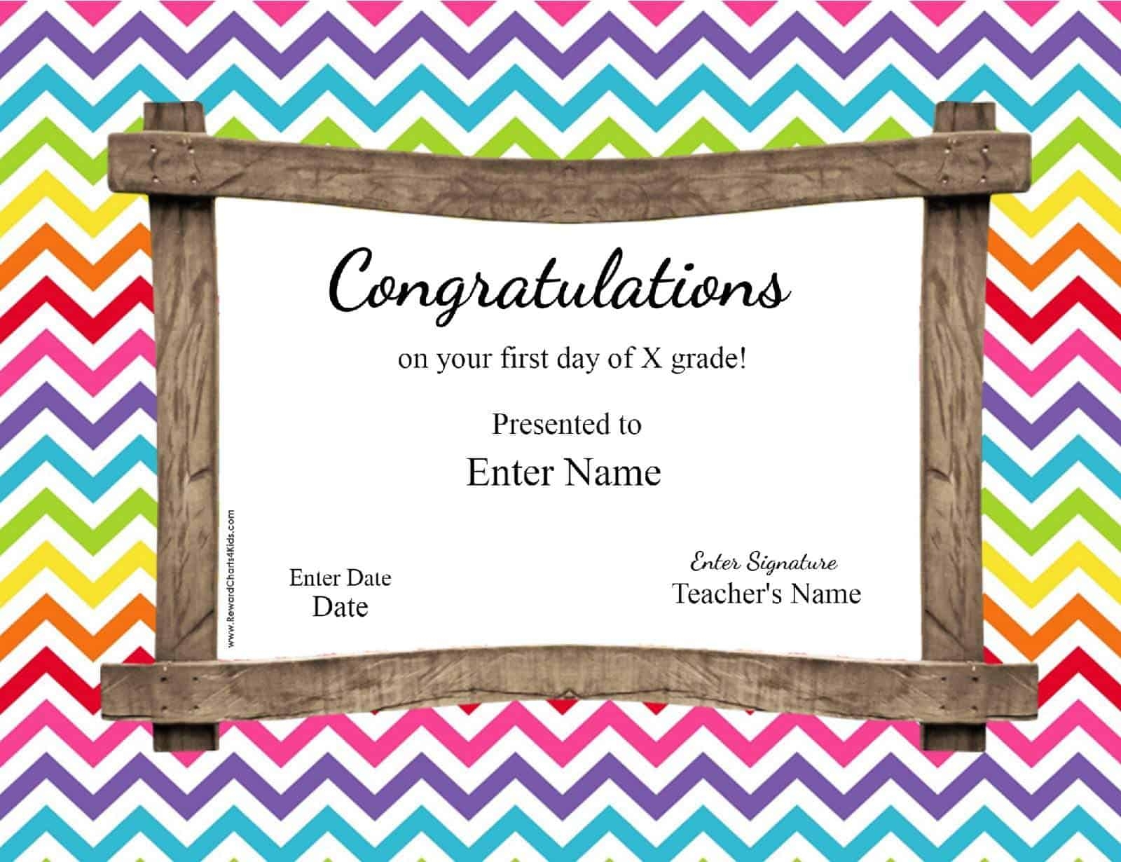 First Day Of Preschool Printable Award First Day Of Preschool Printable Award