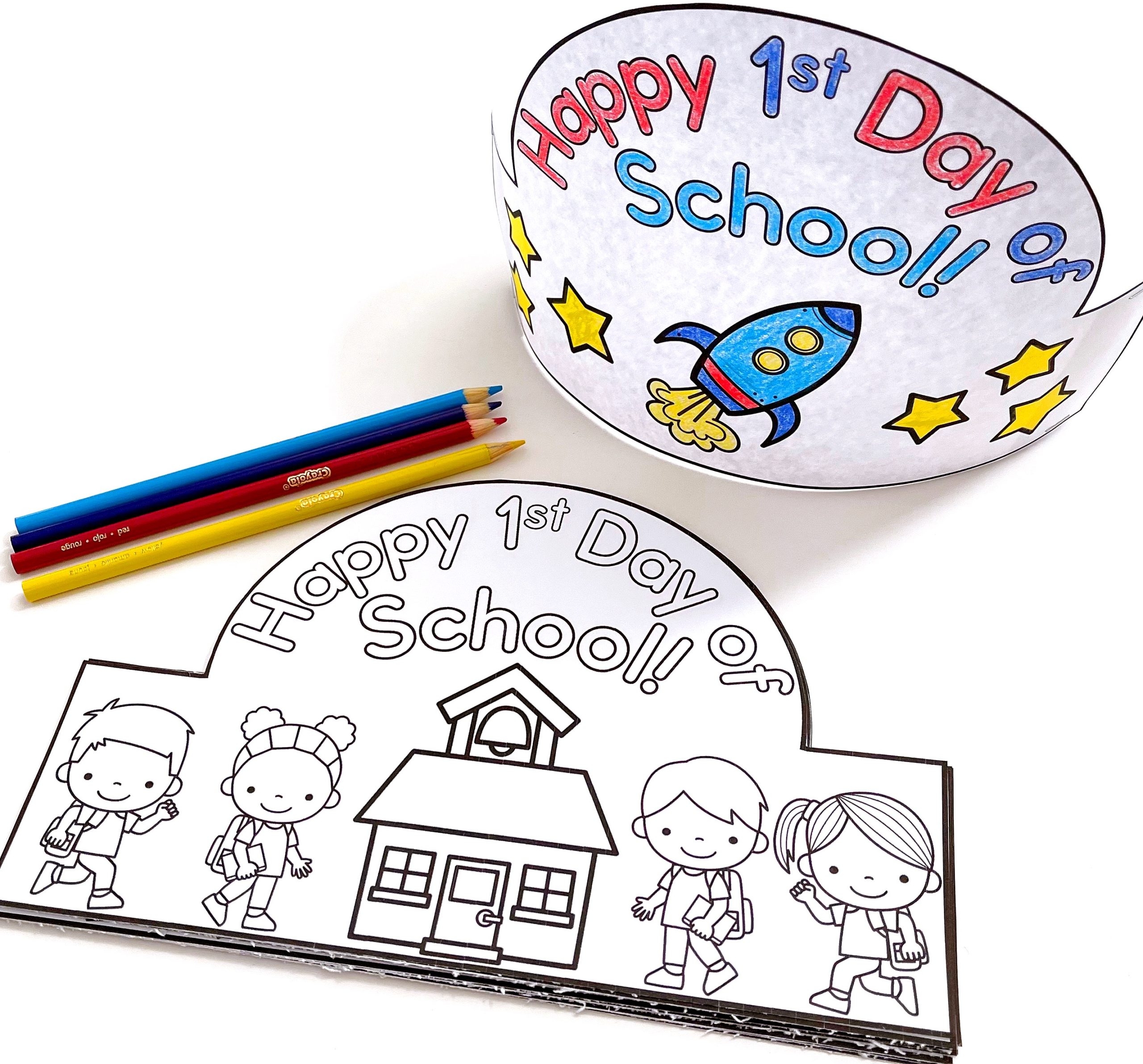 First Day Of School Crowns Ms Stephanie s Preschool First Day Of School Crowns Ms Stephanie s Preschool