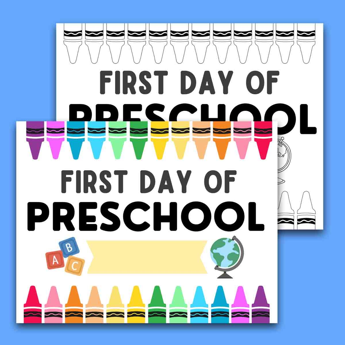 First Day Of School Signs Free Printable MindyMakes First Day Of School Signs Free Printable MindyMakes