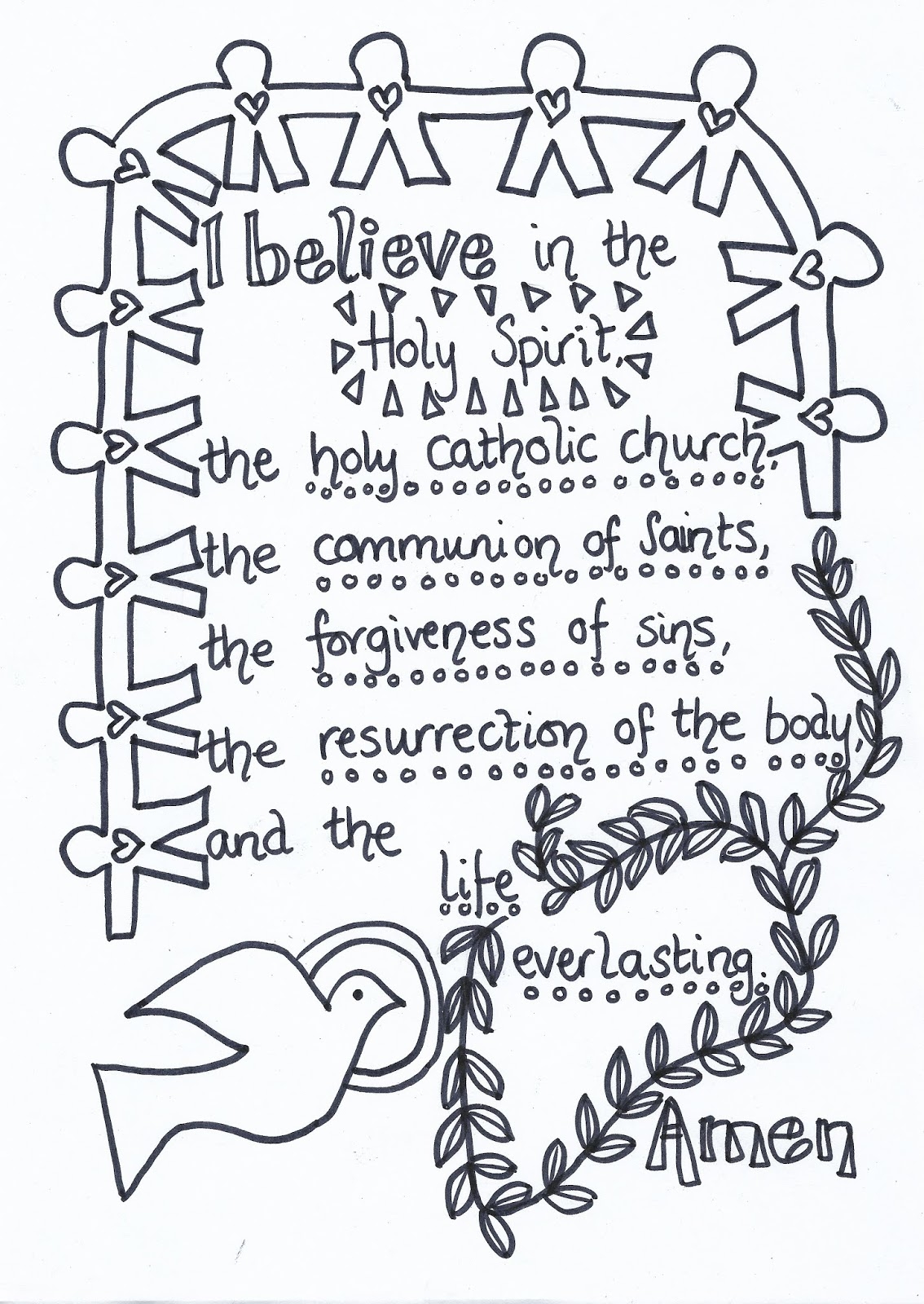 Free Printable Apostles' Creed Worksheet Free Printable Apostles' Creed Worksheet