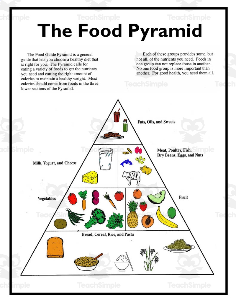 Food Pyramid Worksheet By Teach Simple Food Pyramid Worksheet By Teach Simple