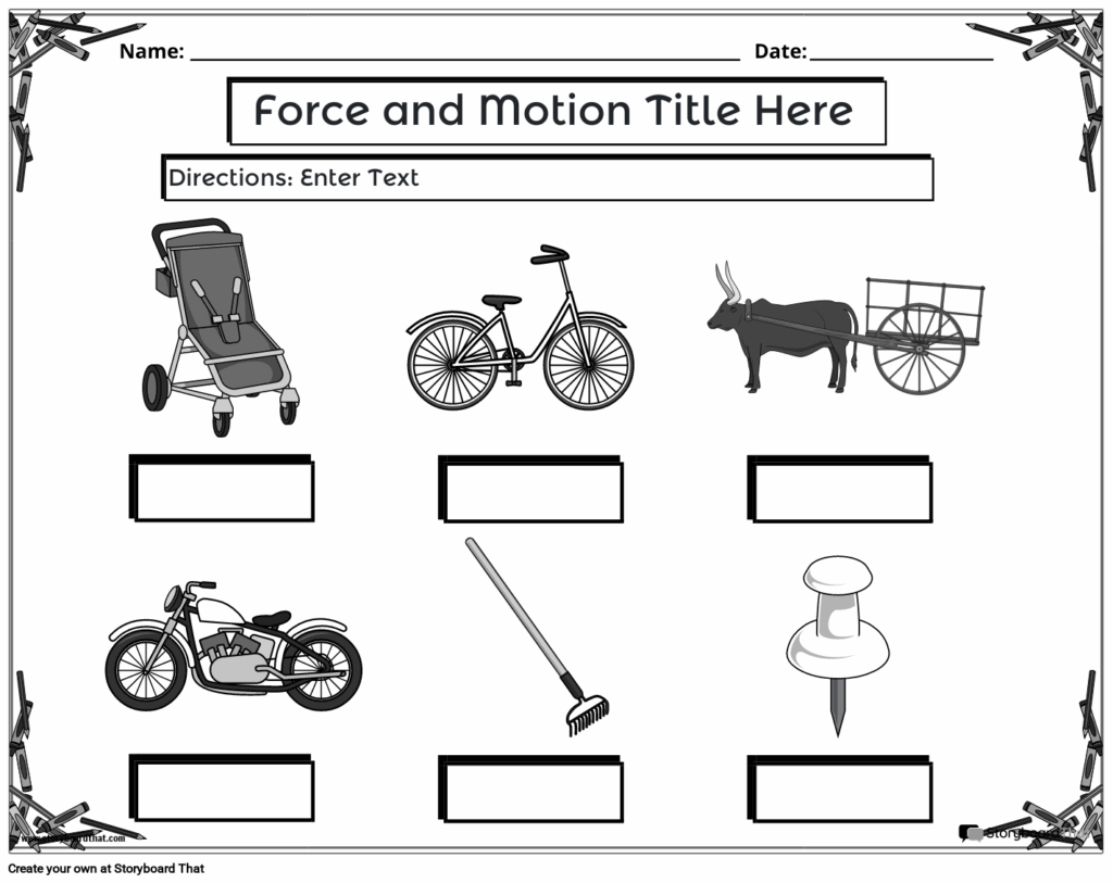 Free Printable Force And Motion Worksheets - Worksheets Template Free