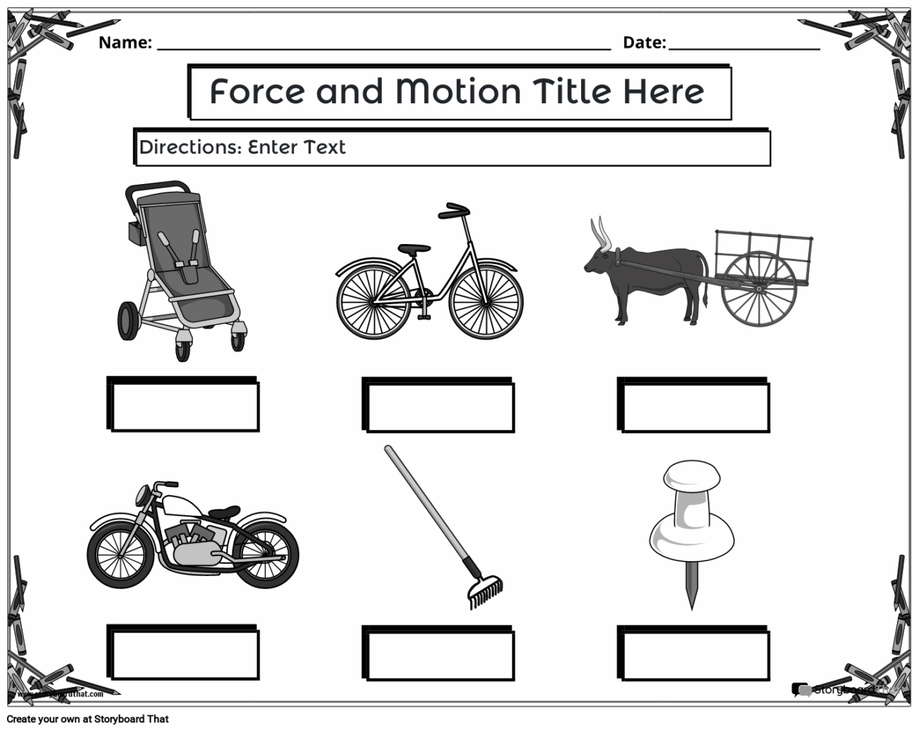 Force And Motion Worksheets Mass Dynamics For Kids