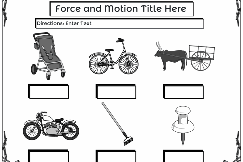 Free Printable Force And Motion Worksheets