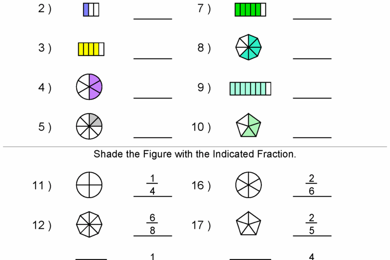 Free Printable Fraction Practice Worksheets