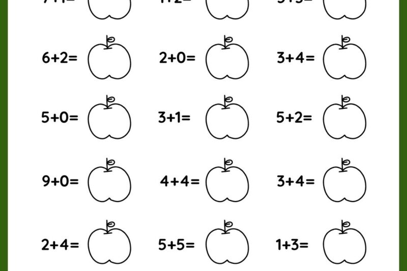 Printable Math Worksheets For 1st Grade