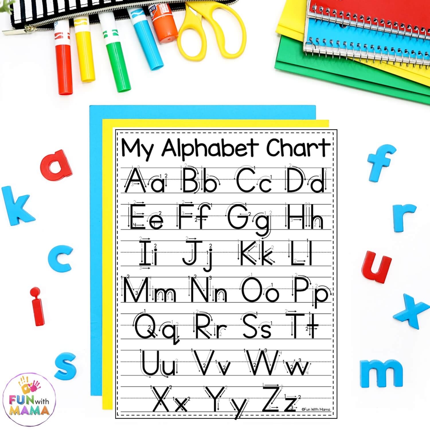 Free ABC Chart Alphabet Printable