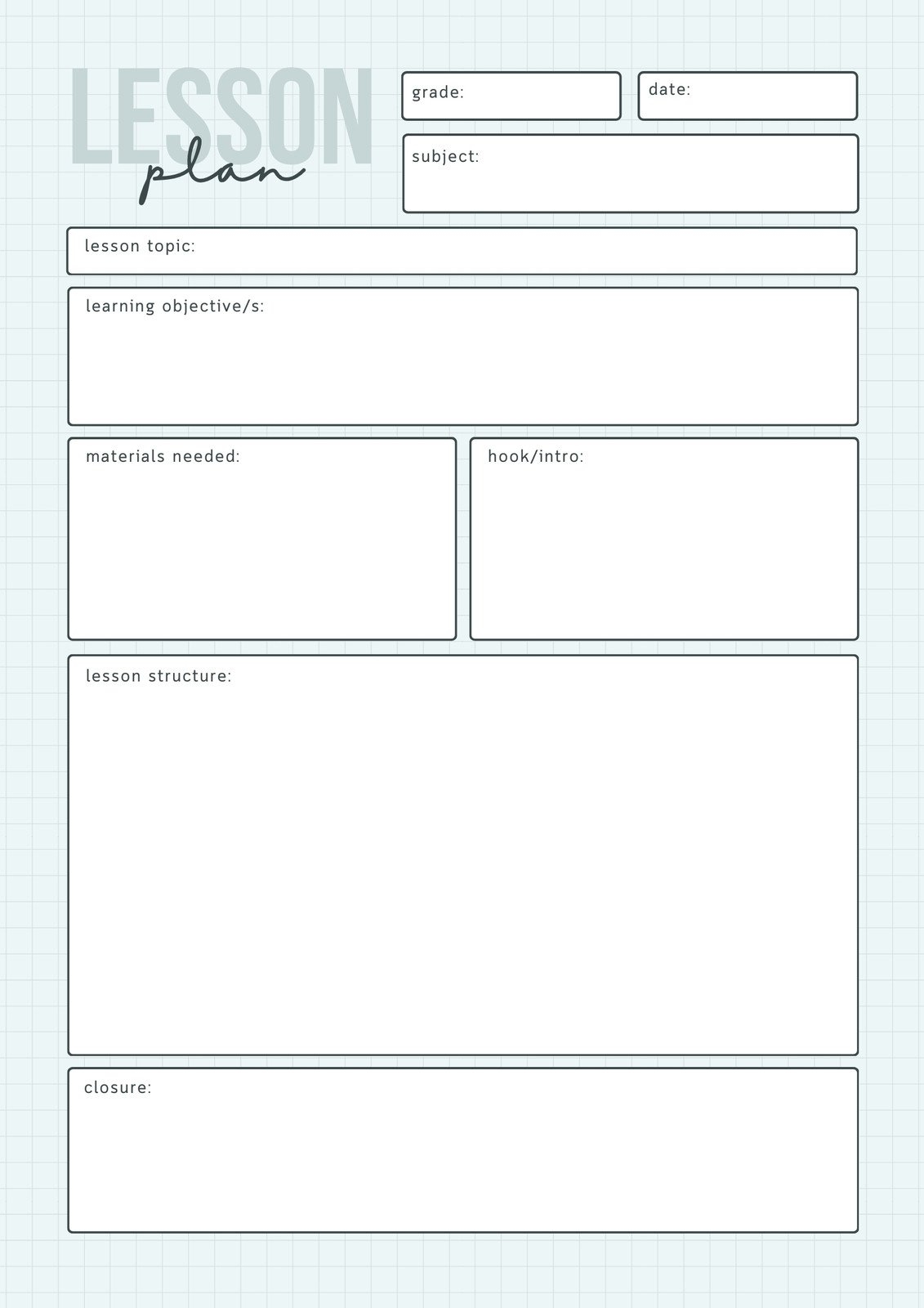 Free And Customizable Art Lesson Plan Templates Canva Free And Customizable Art Lesson Plan Templates Canva