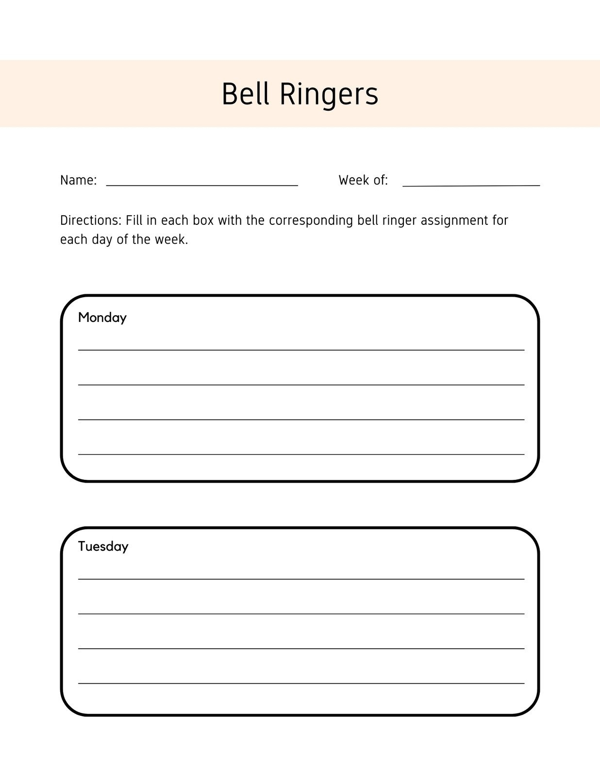 Free And Customizable Bell Templates