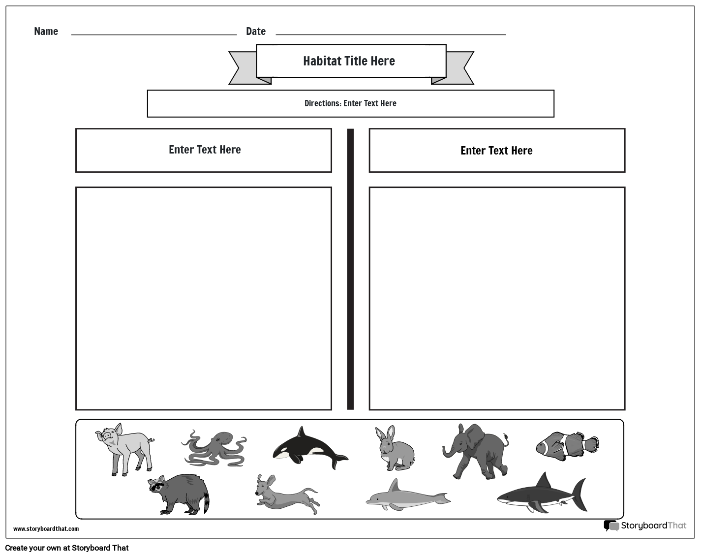Free Animal Habitats Worksheets Activities U0026 Printables Free Animal Habitats Worksheets Activities U0026 Printables
