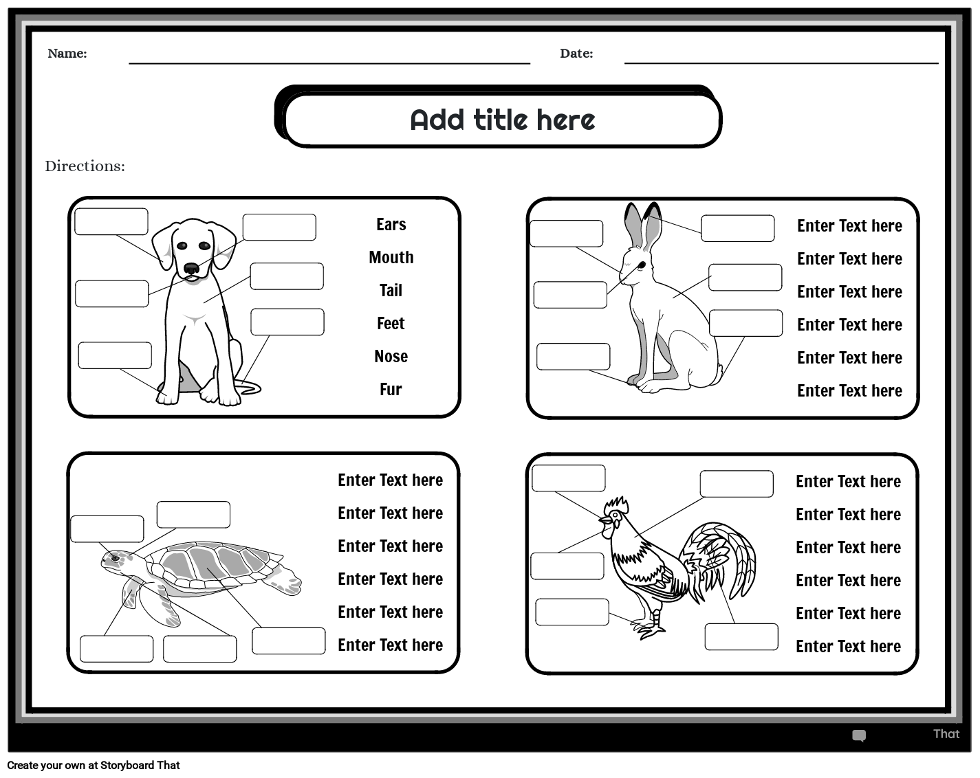 Free Animal Worksheets Types Of Animals Activities For Kids