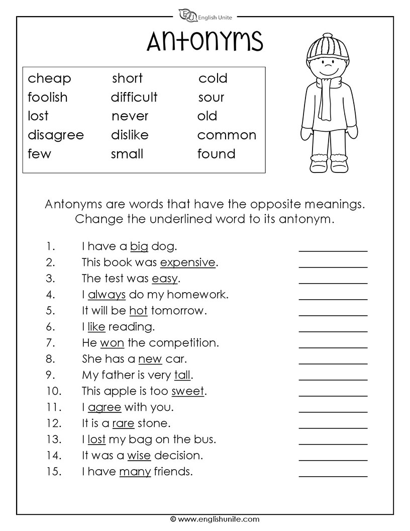 Free Antonyms Printable Worksheet Download Free Antonyms Free Antonyms Printable Worksheet Download Free Antonyms
