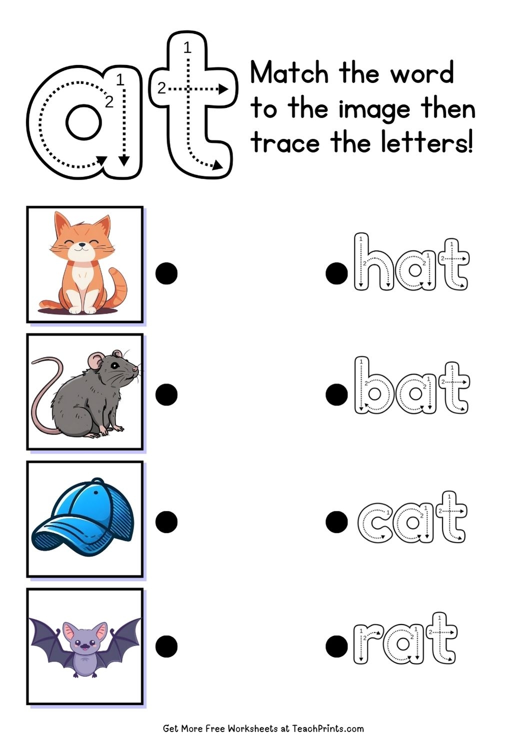 Free at Word Family Worksheets Teach Prints