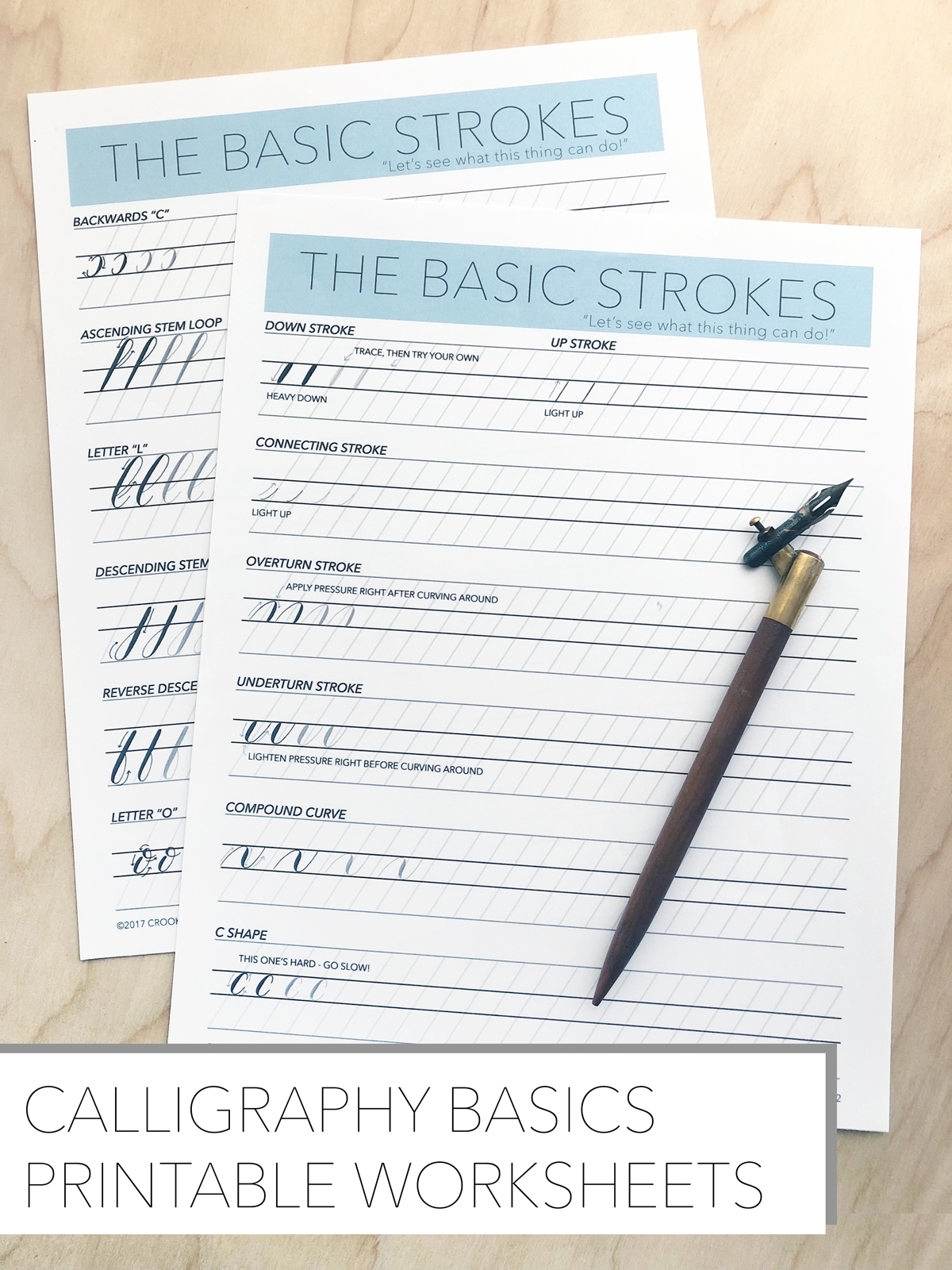 Free Basics Worksheets Crooked Calligraphy
