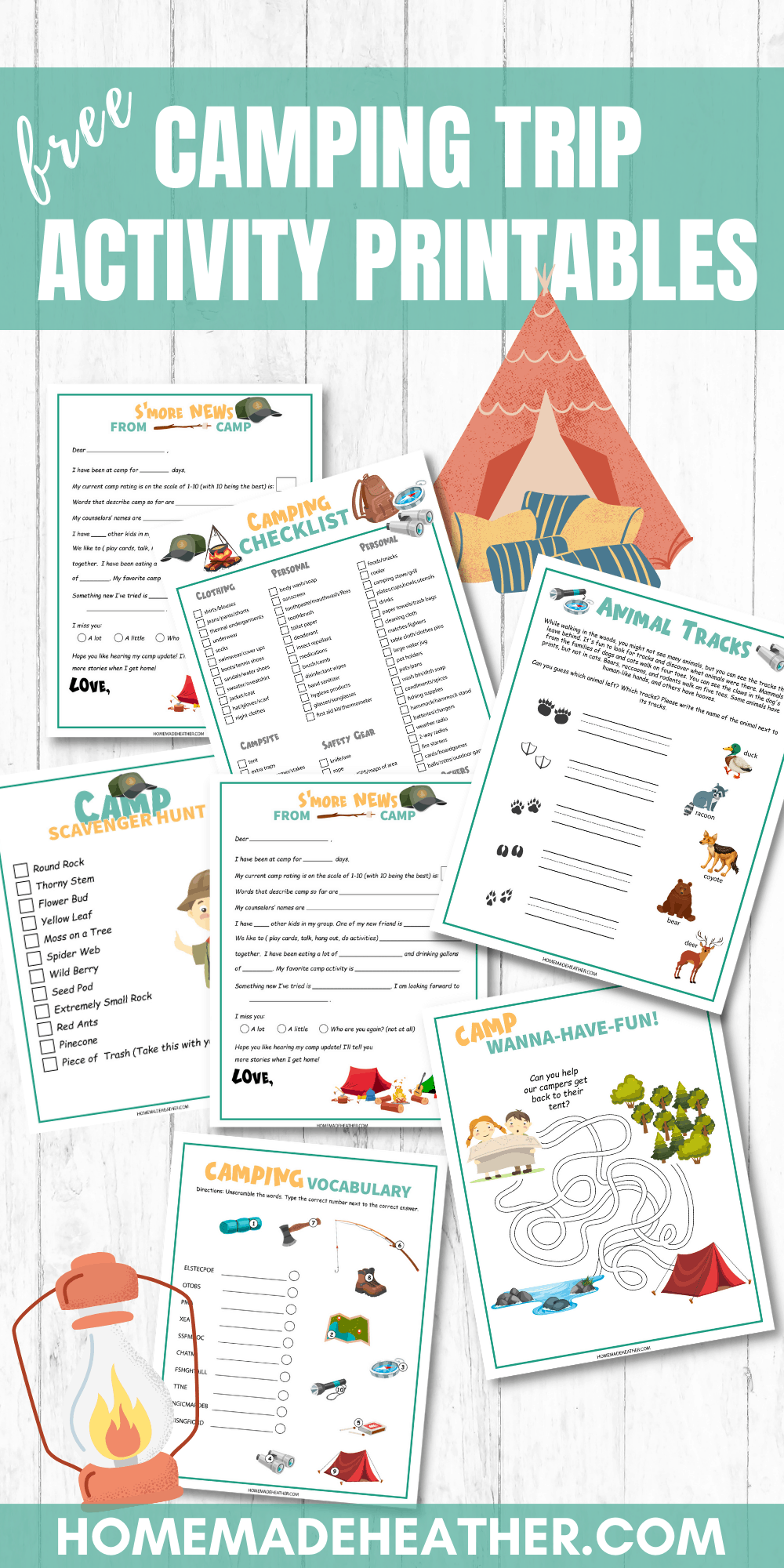 Camping Printable Pack For Preschool Camping Printable Pack For Preschool